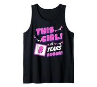 This Girl Is 8 Years Sober Sobriety Anniversary For Women Tank Top