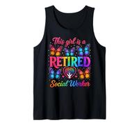 This Girl is a Retired Social Worker Retirement Tank Top
