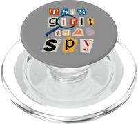 This Girl Is A Spy Funny Detective Costume Secret Agent PopSockets PopGrip for MagSafe