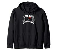 This girl is Controlling - Control and Controller gifts Zip Hoodie