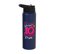 This Girl is Now 10 Double Digits 10 Years Old 10th Birthday Stainless Steel Insulated Water Bottle