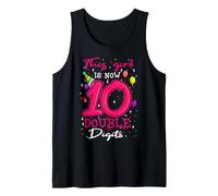 This Girl is Now 10 Double Digits 10 Years Old 10th Birthday Tank Top
