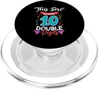 This Girl Is Now 10 Double Digits 10 Years Old Birthday PopSockets PopGrip for MagSafe