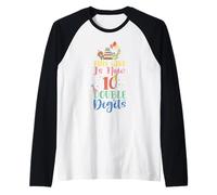 This Girl is Now 10 Double Digits 10 Years Old Birthday Raglan Baseball Tee