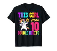 This Girl is Now 10 Double Digits 10th Birthday T-Shirt