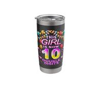This Girl is Now Double Digits, It's My 10th Birthday Stainless Steel Insulated Tumbler