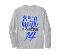 This Girl is Officially 14 Old Birthday Years Age Her Long Sleeve T-Shirt