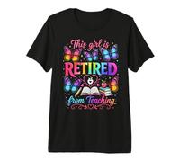 This Girl is Retired from Teaching Butterflies Premium T-Shirt