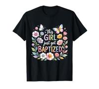 This Girl Just Got Baptized Catholic Communion Religious T-Shirt