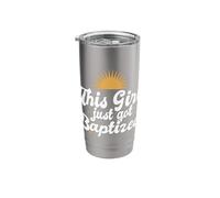This Girl Just Got Baptized Christian Religious Baptism Stainless Steel Insulated Tumbler