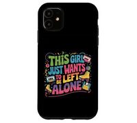 This Girl Just Wants To Be Left Alone Retro Design Nostalgia Case for iPhone 11