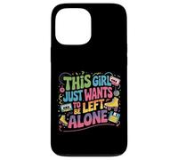 This Girl Just Wants To Be Left Alone Retro Design Nostalgia Case for iPhone 13 Pro Max