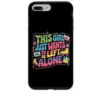 This Girl Just Wants To Be Left Alone Retro Design Nostalgia Case for iPhone 7 Plus/8 Plus