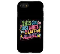 This Girl Just Wants To Be Left Alone Retro Design Nostalgia Case for iPhone SE (2020) / 7/8