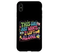 This Girl Just Wants To Be Left Alone Retro Design Nostalgia Case for iPhone XS Max