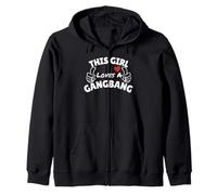 This girl loves a Gangbang -Gangbang Gifts for Men and Women Zip Hoodie