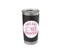 This Girl Loves Biohacking Funny Biohacker Longevity Quote Stainless Steel Insulated Tumbler