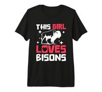 This Girl Loves Bisons American Buffalo Wildlife Bison Premium T-Shirt