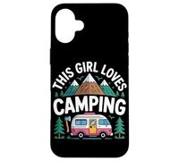 This Girl Loves Camping Caravan Camper Camping Case for iPhone 16 Plus
