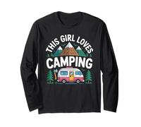 This Girl Loves Camping Caravan Camper Camping Long Sleeve T-Shirt