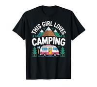 This Girl Loves Camping Caravan Camper Camping T-Shirt