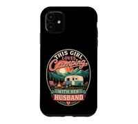 This Girl Loves Camping With Her Husband Funny Couples Case for iPhone 11