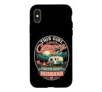 This Girl Loves Camping With Her Husband Funny Couples Case for iPhone X/XS