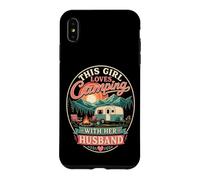 This Girl Loves Camping With Her Husband Funny Couples Case for iPhone XS Max
