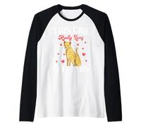 This Girl Loves Cheetahs Cute Cat Wild Animal Cheetah Raglan Baseball Tee