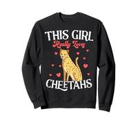 This Girl Loves Cheetahs Cute Cat Wild Animal Cheetah Sweatshirt