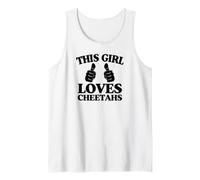 This Girl Loves Cheetahs Two Thumbs Tank Top