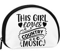 This Girl Loves Country Music 1 Women and Girls Cute Fashion Coin Purse Wallet Bag Change Pouch Key Holder