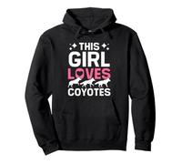 This Girl Loves Coyotes Lover Desert Wildlife Natur Pullover Hoodie