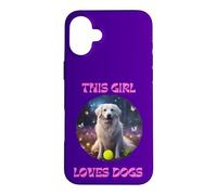 THIS GIRL LOVES DOGS Case for iPhone 16 Plus