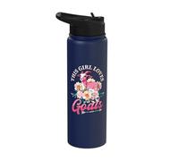 This Girl Loves Goats Farm Animal Stainless Steel Insulated Water Bottle