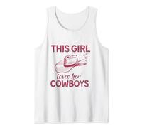 This Girl Loves Her Cowboy Cute Texas Dallas Tank Top