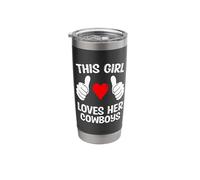 This Girl Loves Her Cowboys Stainless Steel Insulated Tumbler