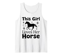 This Girl Loves Her Horse Love Western Art Tank Top