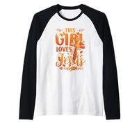 This Girl Loves Jesus Cute Christian Girl Jesus Fall Raglan Baseball Tee
