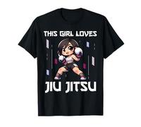 This Girl Loves Jiu Jitsu, Funny Jiu Jitsu, Girls T-Shirt
