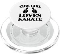 This Girl Loves Karate Two Thumbs PopSockets PopGrip for MagSafe