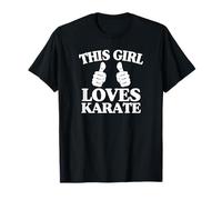 This Girl Loves Karate Two Thumbs T-Shirt