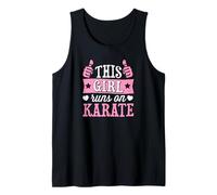 This Girl Loves Karate Two Thumbs Tank Top