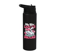 This Girl Loves Swans Stainless Steel Insulated Water Bottle