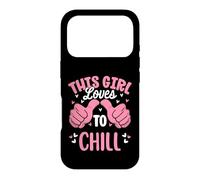 This Girl Loves To Chill Funny Lazy Relaxing Case for iPhone 17 Pro