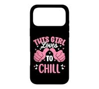 This Girl Loves To Chill Funny Lazy Relaxing Case for iPhone 17 Pro Max