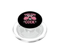 This Girl Loves To Cook Funny Chef Cooking PopSockets PopGrip for MagSafe