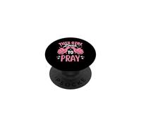 This Girl Loves To Pray Funny Faith Religious PopSockets Adhesive PopGrip