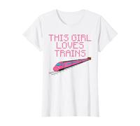 This Girl Loves Trains, High Speed Train, Rail Enthusiast T-Shirt