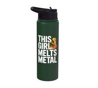 This Girl Melts Metal Empowerment Stainless Steel Insulated Water Bottle